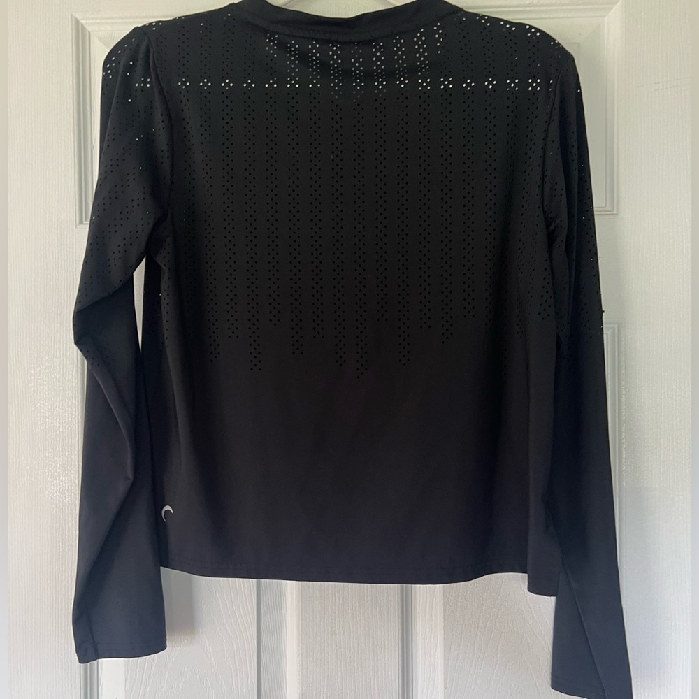 Zyia 🌙 BLACK Chillcicle‎ long crop long sleeve T-RC - Picture 3 of 6